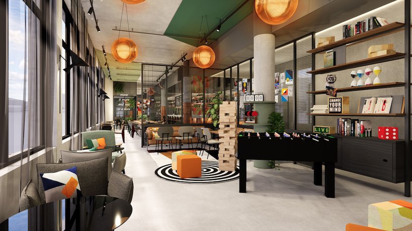 Imagen de los interiores del Hotel Moxy Dortmund City. Foto 5