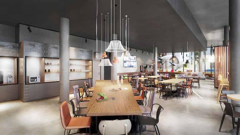 Imagen de los interiores del Hotel Moxy Hamburg - Finkenwerder. Foto 5