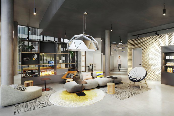 Imagen de los interiores del Hotel Moxy Hamburg - Finkenwerder. Foto 6
