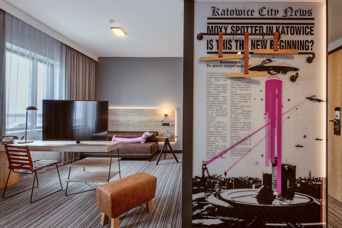 Imagen de la habitación del Hotel Moxy Katowice Airport. Foto 15