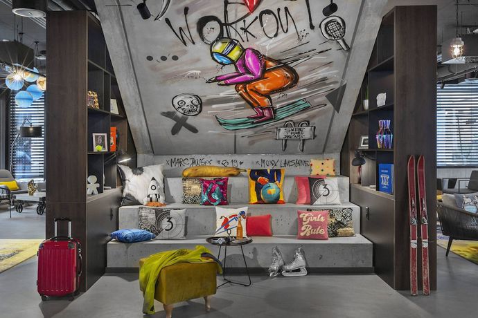 Imagen de los interiores del Hotel Moxy Lausanne City. Foto 14