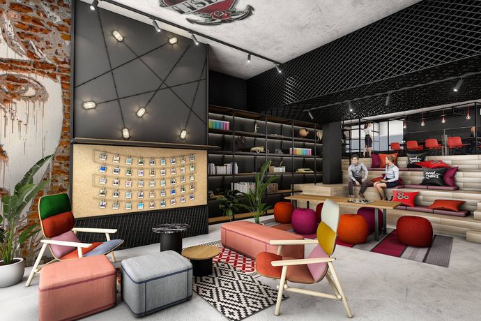 Imagen de los interiores del Hotel Moxy Lisbon City. Foto 11