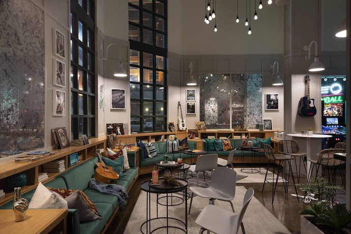 Imagen del bar/restaurante del Hotel Moxy Memphis Downtown. Foto 3