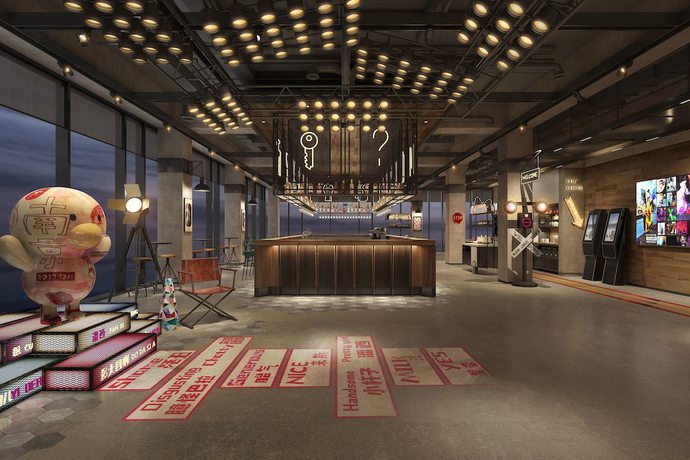Imagen de los interiores del Hotel Moxy Nanjing Jiangning. Foto 11