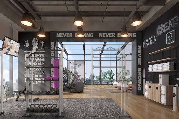 Imagen de los interiores del Hotel Moxy Nanjing Jiangning. Foto 13