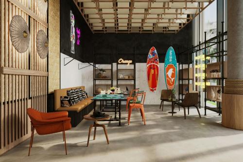 Imagen de los interiores del Hotel Moxy Nice. Foto 8