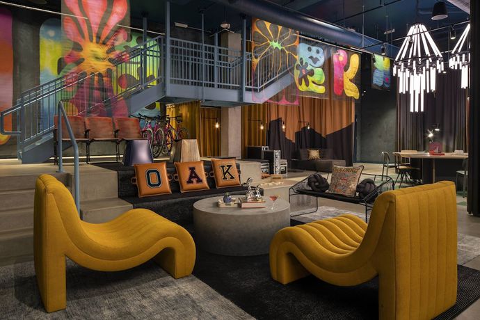Imagen de los interiores del Hotel Moxy Oakland Downtown. Foto 17