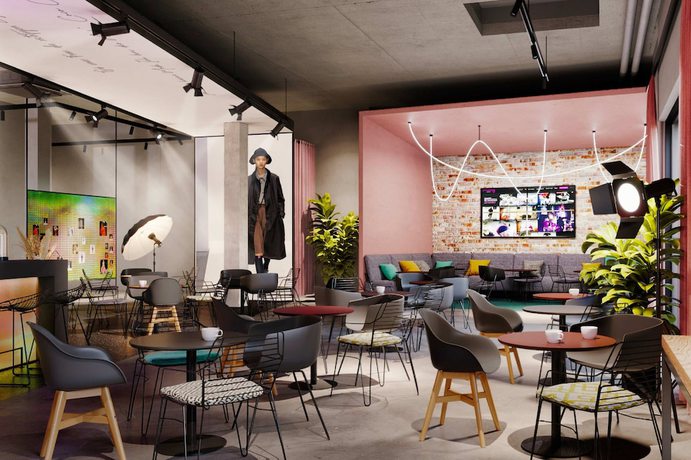 Imagen de los interiores del Hotel Moxy Outletcity Metzingen. Foto 6