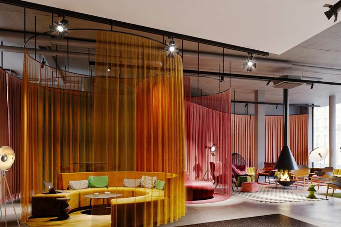 Imagen de los interiores del Hotel Moxy Outletcity Metzingen. Foto 8