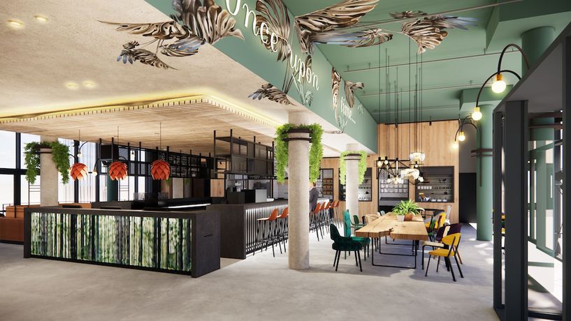 Imagen de los interiores del Hotel Moxy Paris Val D’europe. Foto 12