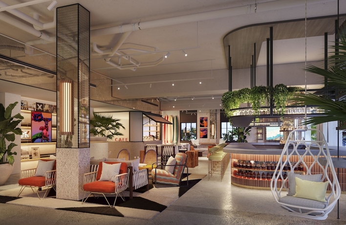 Imagen de los interiores del Hotel Moxy St. Petersburg Downtown. Foto 9
