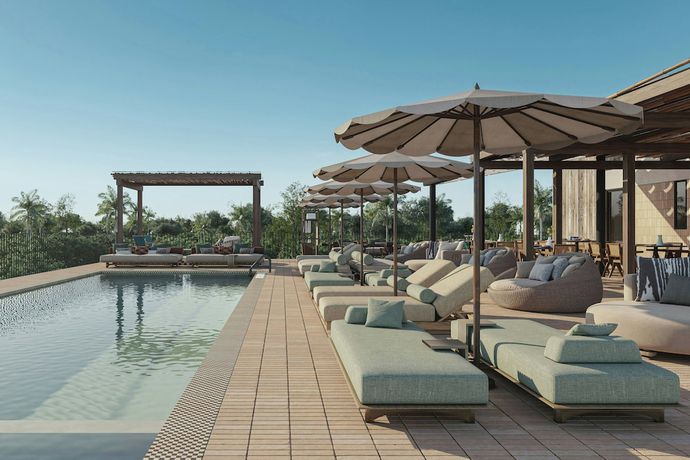Imagen de la piscina del Hotel Moxy Tulum. Foto 14