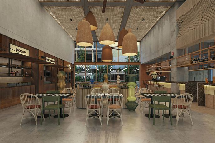 Imagen del bar/restaurante del Hotel Moxy Tulum. Foto 7