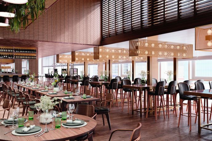 Imagen del bar/restaurante del Hotel Munich Marriott City West. Foto 7