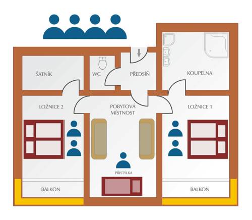 Imagen de la habitación del Hotel Nastup. Foto 3