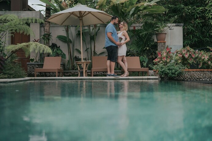 Imagen de la piscina del Hotel Nata Ubud. Foto 37