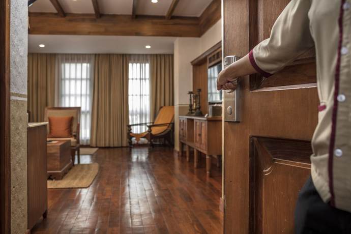 Imagen de la habitación del Hotel Nepali Ghar, Katmandu. Foto 4