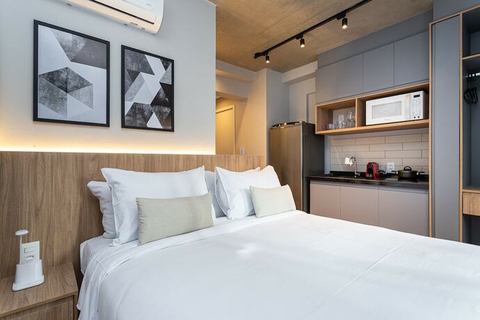 Imagen de la habitación del Hotel Next Paulista - Apartamentos completos com academia ao lado da Av Paulista. Foto 12