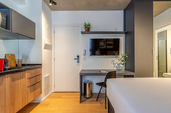 Imagen de la habitación del Hotel Next Paulista - Apartamentos completos com academia ao lado da Av Paulista. Foto 13