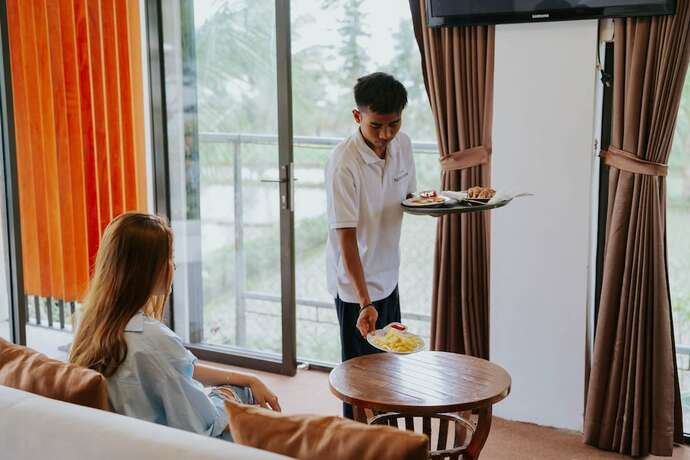 Imagen de la habitación del Hotel Nirvana Resort Tetebatu. Foto 17