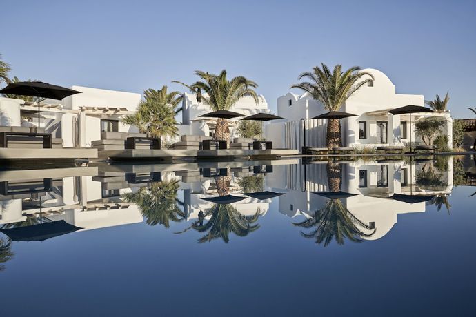 Imagen de los interiores del Hotel Nobu Santorini. Foto 18
