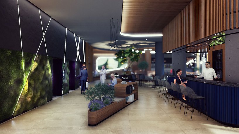Imagen del bar/restaurante del Hotel Novotel Zagreb. Foto 1