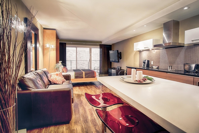 Imagen de los interiores del Hotel Nuvo Suites, Calgary. Foto 13