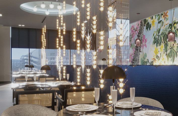 Imagen del bar/restaurante del Hotel Nyx Hamburg. Foto 3