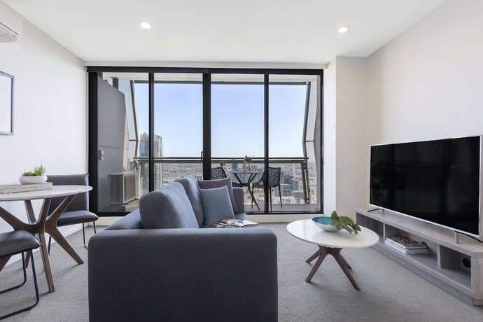 Imagen de la habitación del Hotel Oaks Melbourne On William Suites. Foto 5