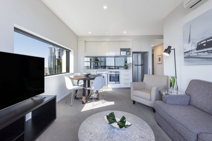 Imagen de la habitación del Hotel Oaks Melbourne On William Suites. Foto 17