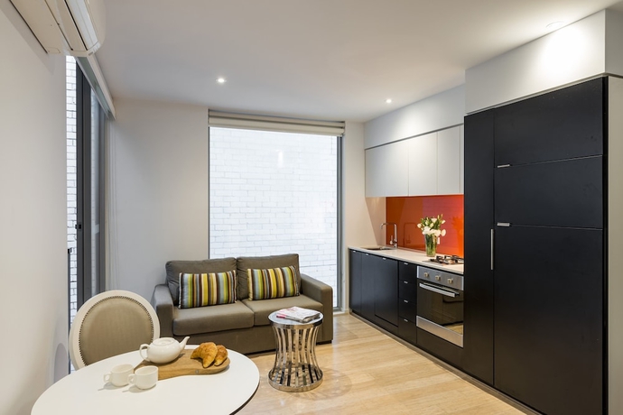 Imagen de la habitación del Hotel Oaks Melbourne South Yarra Suites. Foto 7