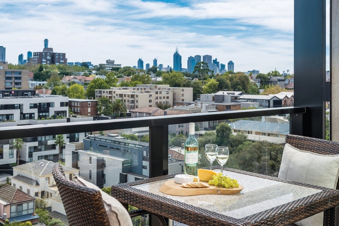 Imagen de la habitación del Hotel Oaks Melbourne South Yarra Suites. Foto 10