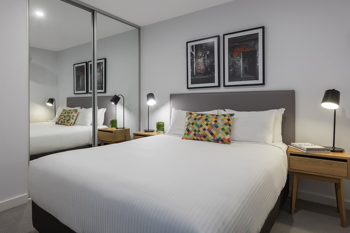 Imagen de la habitación del Hotel Oaks Melbourne Southbank Suites. Foto 5