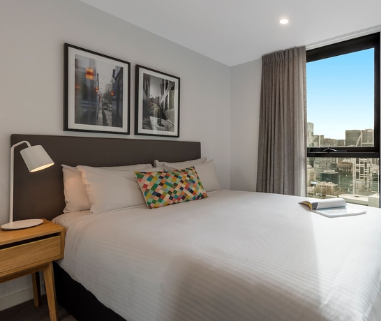 Imagen de la habitación del Hotel Oaks Melbourne Southbank Suites. Foto 11