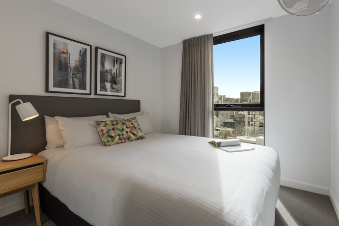 Imagen de la habitación del Hotel Oaks Melbourne Southbank Suites. Foto 15