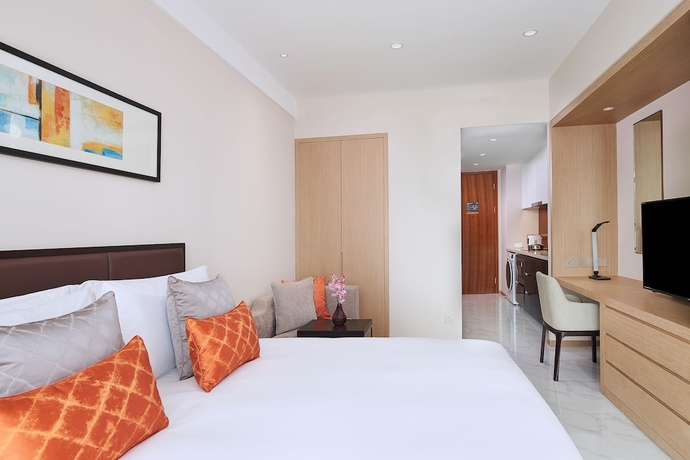 Imagen de la habitación del Hotel Oakwood Apartments Yangzhou. Foto 10