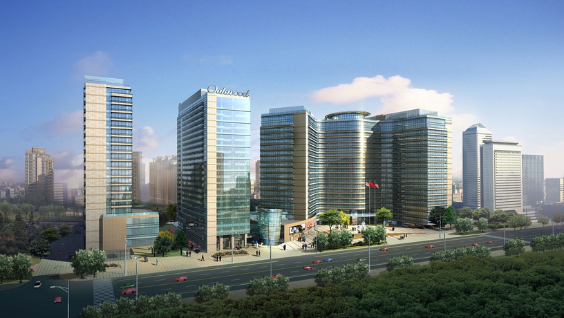 Imagen de los exteriores del Hotel Oakwood Residence Hangzhou. Foto 3