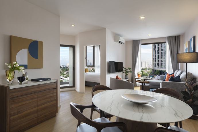 Imagen de la habitación del Hotel Oakwood Suites Tiwanon Bangkok. Foto 7