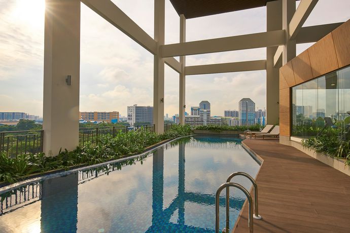 Imagen de la piscina del Hotel Oasia Residence Singapore. Foto 16