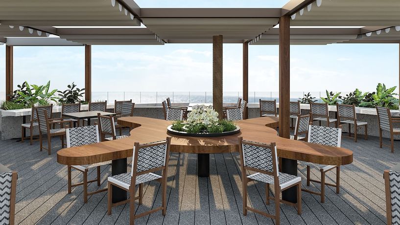 Imagen del bar/restaurante del Hotel Ocean V Hotel. Foto 5