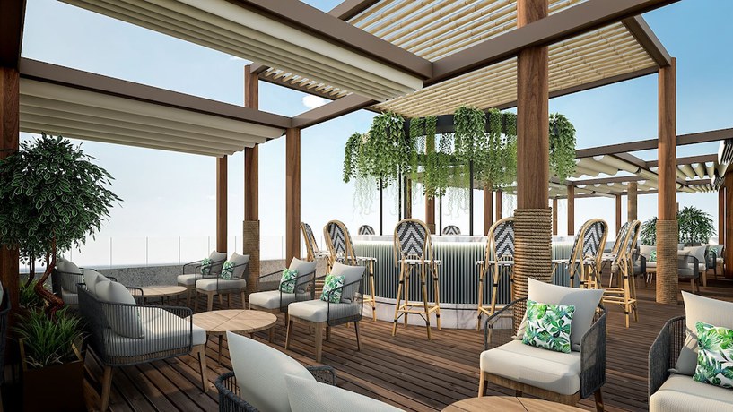 Imagen del bar/restaurante del Hotel Ocean V Hotel. Foto 10