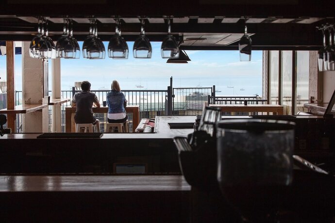 Imagen del bar/restaurante del Hotel Ocean Views 14a. Foto 16