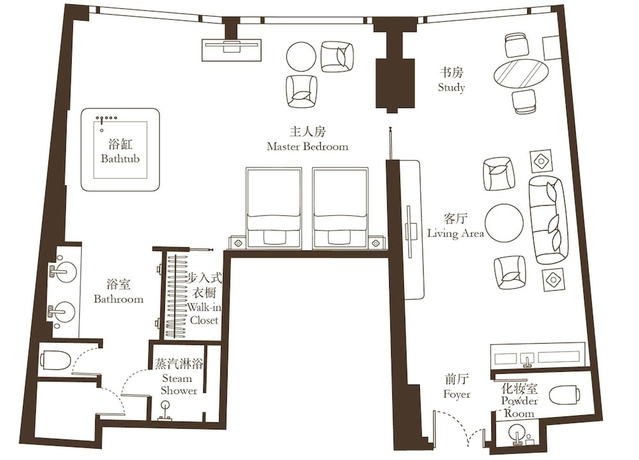 Imagen de la habitación del Hotel Okura Macau. Foto 3