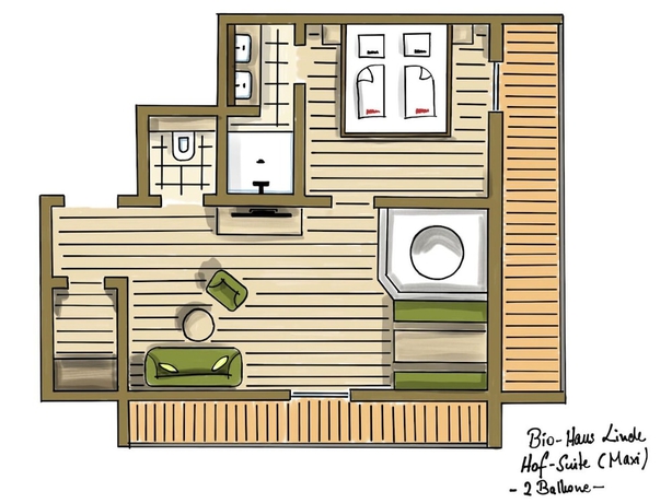 Imagen de la habitación del Hotel Ortners Resort. Foto 10