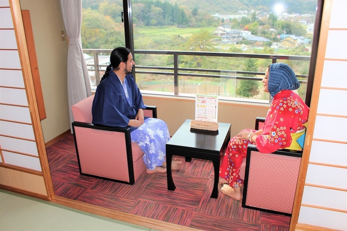 Imagen de los interiores del Hotel Oshu Akiu Onsen Rantei. Foto 12