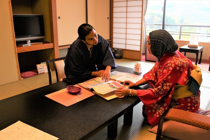 Imagen de los interiores del Hotel Oshu Akiu Onsen Rantei. Foto 16