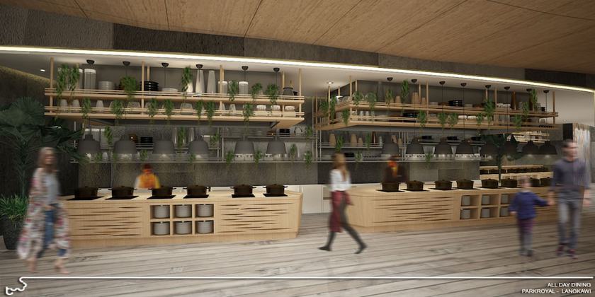 Imagen del bar/restaurante del Hotel PARKROYAL Langkawi Resort. Foto 2