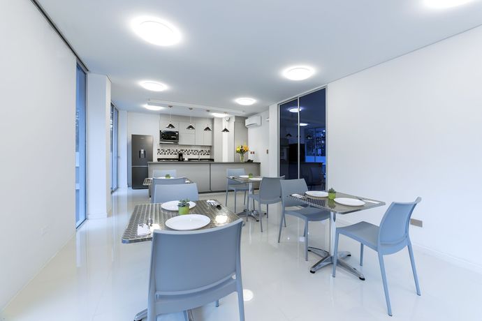 Imagen del bar/restaurante del Hotel PIEDRA LUNA Casa de Huespedes. Foto 3