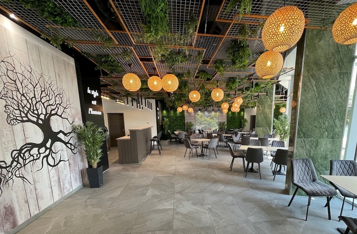 Imagen del bar/restaurante del Hotel Párizs Garden Apartments. Foto 1