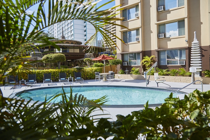 Imagen de la piscina del Hotel Pagoda, Honolulu. Foto 12